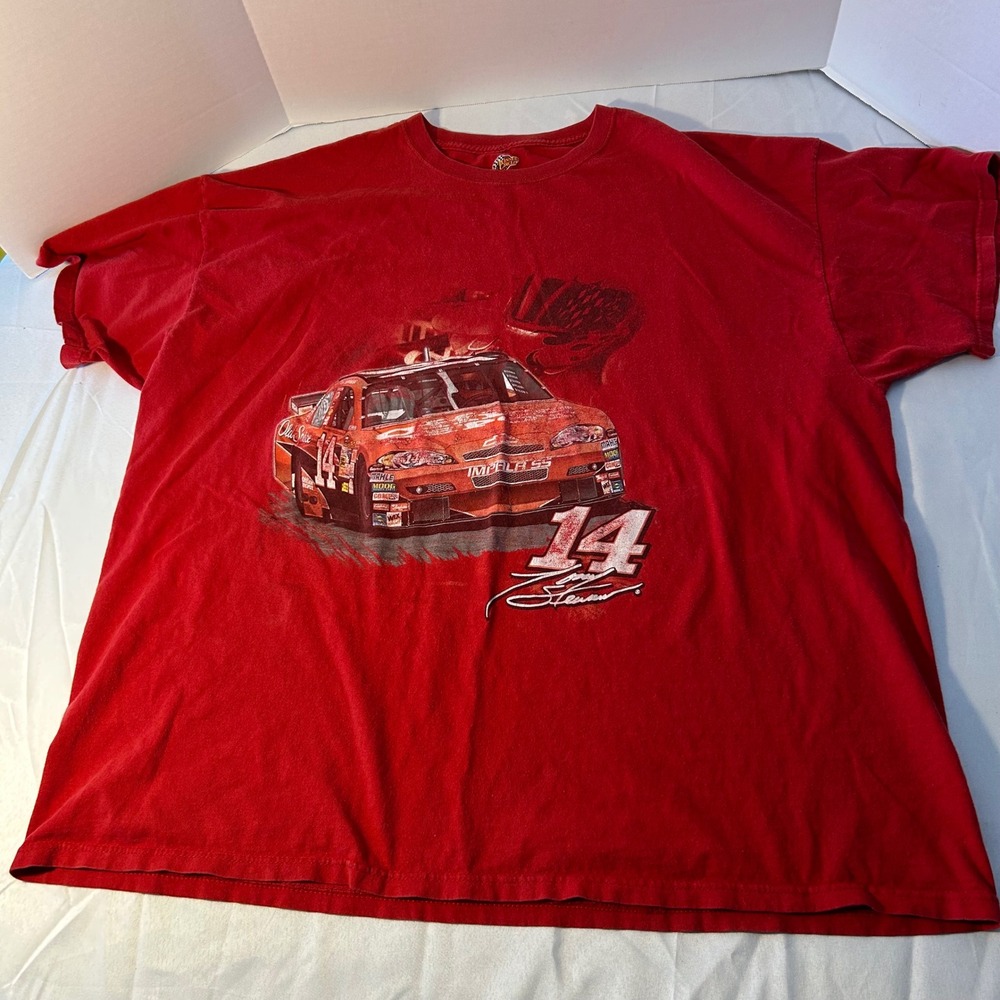 Vintage Tony Stewart #14 NASCAR Winners Circle T-Shirt Racing Red 3XL‎